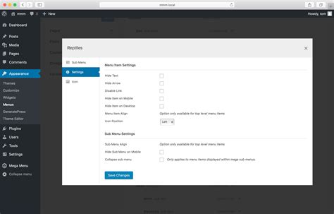 Menu Output Options – Max Mega Menu.